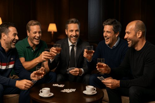 Grupa różnych sugar daddy'ch dobrze się bawi