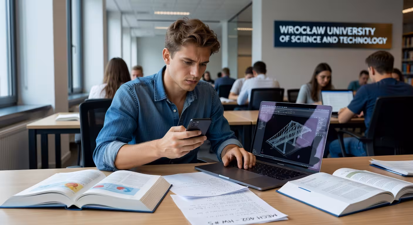 Studentka łącząca naukę z zarządzaniem czasem na randki